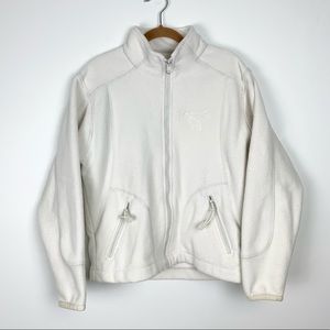 OutFitter Kids White Fleece Full Zip Jacket